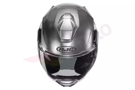 HJC I100 HYPER SILVER XL casco de moto mandíbula-3
