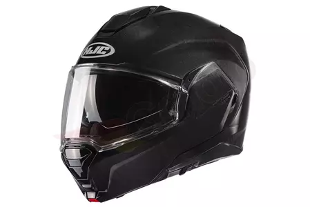 HJC I100 METAL BLACK L capacete de maxilar para motociclos - I100-MBLK-L