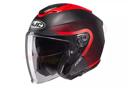HJC I30 DEXTA NERO/ROSSO casco moto aperto L-1