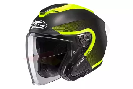HJC I30 DEXTA PRETO/AMARELO capacete aberto de motociclista L-1
