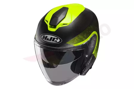 HJC I30 DEXTA PRETO/AMARELO capacete aberto de motociclista L-3