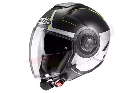 HJC I40 PANADI NERO/BIANCO/GIALLO casco moto open face L - I40-PAN-MC3HSF-L
