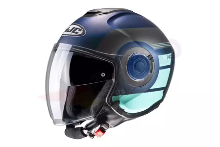 HJC I40 SPINA BLUE/GREY S casque moto ouvert - I40-SPI-MC2SF-S