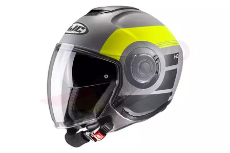 HJC I40 SPINA GREY/YELLOW S Casque moto ouvert-1