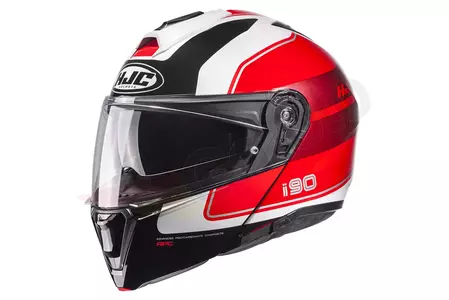 HJC I90 WASCO BLACK/RED/WHITE M motorkerékpáros bukósisak - I90-WAS-MC1-M