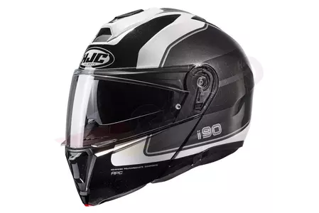 HJC I90 WASCO BLACK/WHITE/GREY L casco de moto jaw - I90-WAS-MC5-L