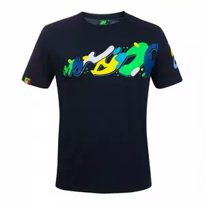 T-shirt til mænd VR46 Morbido Blue størrelse L-1
