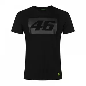 Bărbați VR46 Core Black Contrast T-Shirt mărimea XXL-1
