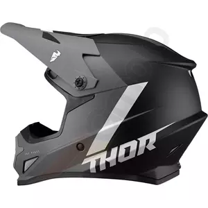 Thor Sector Chev cross enduro helma šedá/černá/bílá M-2