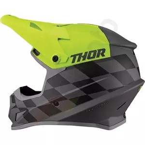 Thor Sector Birdrock cross enduro-hjelm grå/fluo S-2