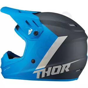 Thor Junior Sector Chev cross enduro helm blauw/zwart S-2