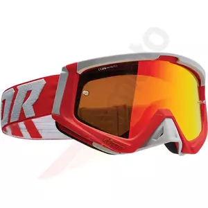 Óculos de proteção Thor Sniper para motociclismo cross enduro vermelho/cinzento-1
