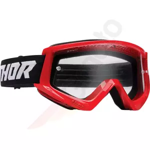 Thor Combat Junior motociklu aizsargbrilles cross enduro sarkanā/melnā krāsā - 2601-3048