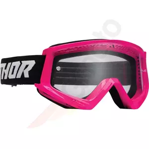 Gafas de moto Thor Combat Junior cross enduro rosa/negro-1