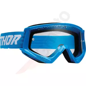 Thor Combat Junior Motorradbrille Cross Enduro blau/weiß-1