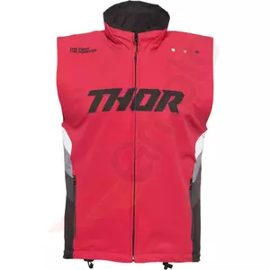 Thor Warmup Vest крос ендуро жилетка червено/черно M - 2830-0590