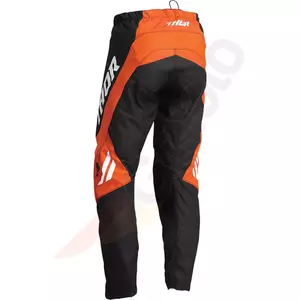 Thor Sector Chev pantaloni cross enduro nero/arancio 38-2