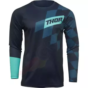 Thor Sector Birdrock Sweatshirt Cross Enduro navy blau/mint 3XL - 2910-6415