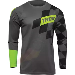 Thor Junior Sector Birdrock тениска за крос ендуро сиво/жълт флуо XL-1