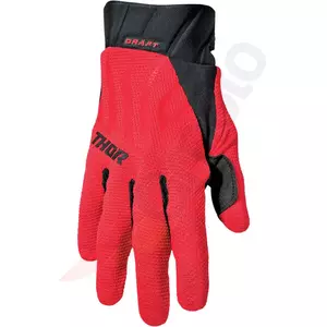 Thor Draft cross enduro rukavice červená/čierna L-1