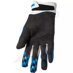 Thor Draft cross enduro rukavice modrá/biela L-2