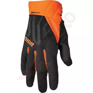 Thor Draft крос ендуро ръкавици черни/оранжеви M - 3330-6808