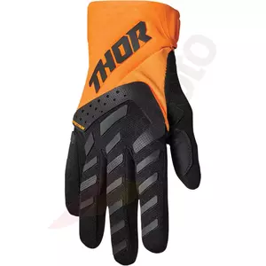 Rękawice cross enduro Thor Junior Spectrum  czarny pomarańczowy M-1