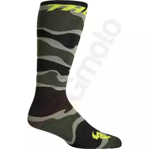 Thor Junior MX cross enduro kamuflážne ponožky zelené/čierne 1-6 - 3431-0660