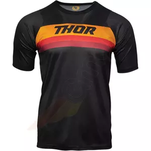 Thor Assist tricou MTB cu mânecă scurtă negru/portocaliu XS - 5120-0044