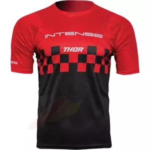 Thor Intense Chex MTB тениска с къс ръкав черна/червена M - 5120-0140