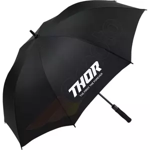Parapluie pliant Thor avec logo noir/blanc