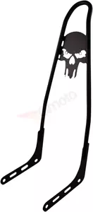 Sissy Bar Motherwell Paper-Clip Skull backrest 25 inches gloss black - MWL156TSKULLGB 