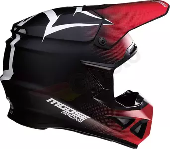 Moose Racing F.I. Mips Agroid casco moto nero rosso XS-3