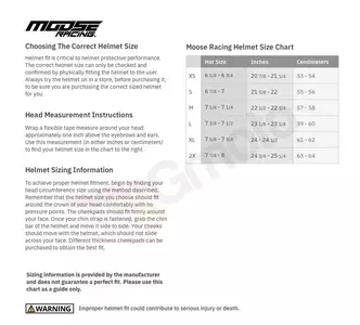 Kask motocyklowy Moose Racing F.I. Mips Agroid czarno czerwony XS-5