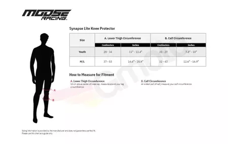 Moose Racing Synapse Lite térdvédő fekete-2