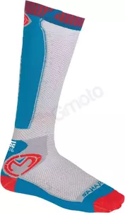 Moose Racing Sahara blauw en witte sokken L/XL - 3431-0602