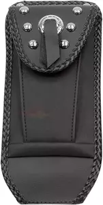 Polttoainesäiliön hihna solmio Mustang synteettinen nahka Nastoitettu musta - 93307