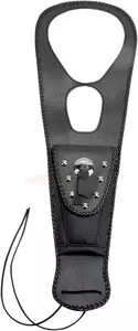 Polttoainesäiliön hihna solmio Mustang synteettinen nahka Nastoitettu musta - 93321
