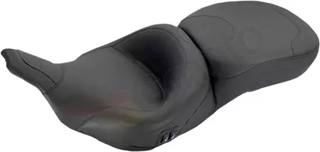 Mustang Vinilo 2-Up Asiento liso negro - 76653