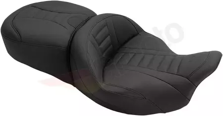 Mustang Vinyl 2-Up Seat Stitched black - 79006