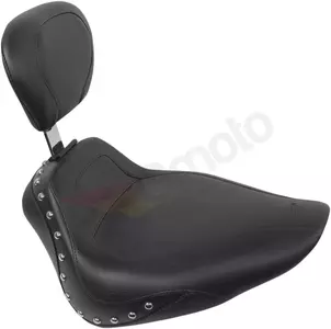 "Mustang" vinilinė sėdynė su spygliais juoda - 79489