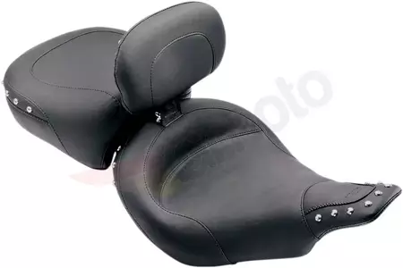 Mustang Naugahyde Wide Smooth Seat negru - 79530