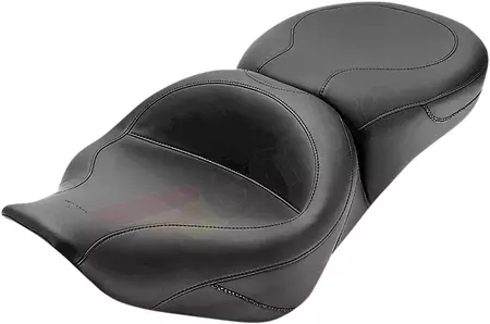 Mustang Vinyl 2-Up Seat Stitched black - 75464