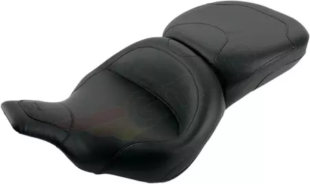 Mustang Vinyl 2-Up Seat Stitched black - 75449