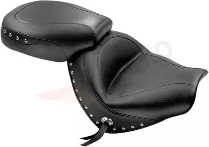 Mustang Vinyl 2-Up Seat Touring Concho musta - 76190
