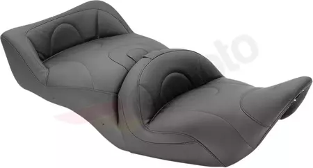 Asiento Mustang Leather 2-Up Touring Plain negro - 79900
