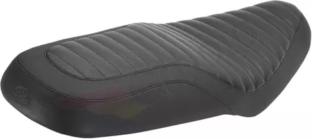 Asiento Mustang Leather 2-Up Ribbed Classic negro - 76828