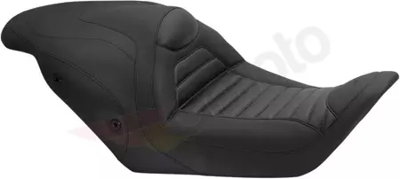 Asiento Mustang Vinyl 2-Up Horizontal Tuck and Roll Tripper negro - 76841
