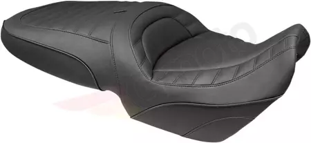 Mustang Vinyl 2-Up Seat Stitched black - 76227
