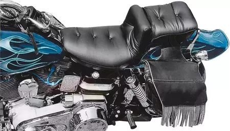 Almofada de assento em vinil Mustang 2-Up preto Regal-3